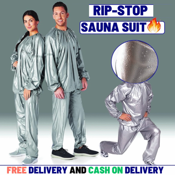 Rip-Stop Sauna Suit 💪💧🔥: Burn Calories in Style and Comfort!